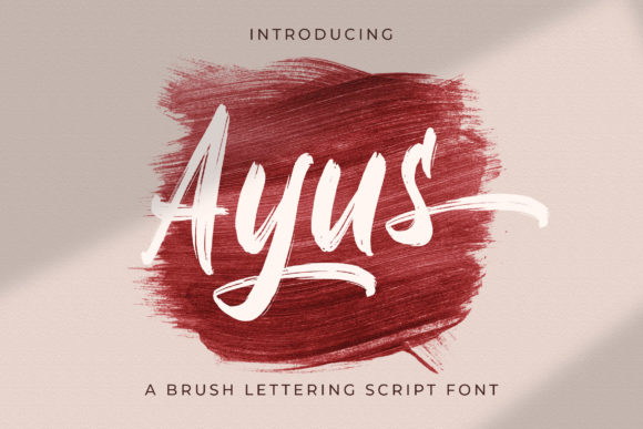 Ayus: A Brushed Handwritten Font for Editorial Calm