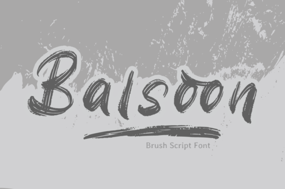 Balsoon: A Brushed Handwritten Font for Modern Brand Identity