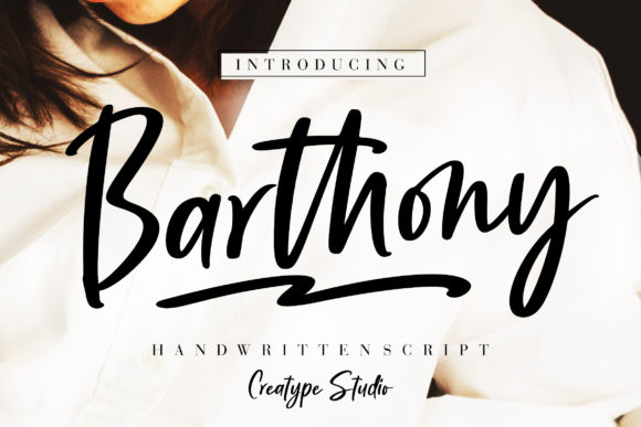 Barthony: The Whimsical Script Font for Polished Brand Identity