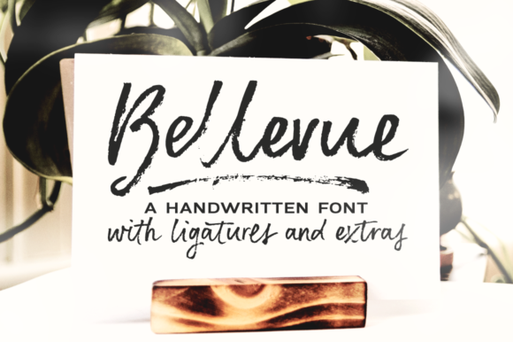 Bellevue: A Brushed Handwritten Font for Authentic Brand Identity