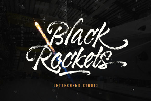 Black Rockets: A Brushed Handwritten Font for Bold Craft Projects