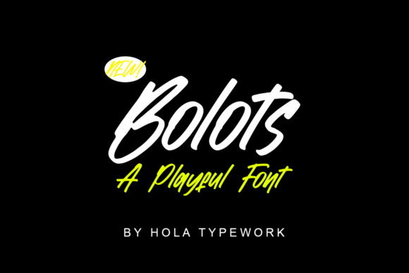 Bolots Typeface Review: A Playful Brushed Handwritten Font for Branding