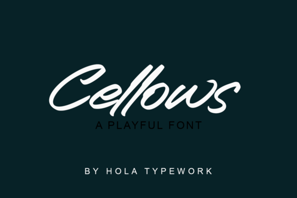 Cellows: The Brushed Handwritten Font for Scroll-Stopping Visuals