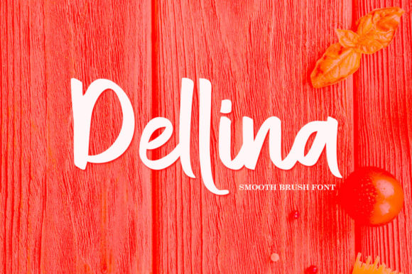Dellina: A Script Handwritten Font for Editorial Design