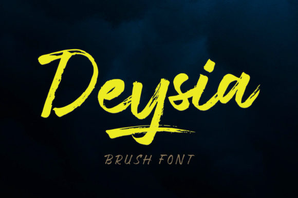 Deysia: The Brushed Handwritten Font for Authentic Brand Identity