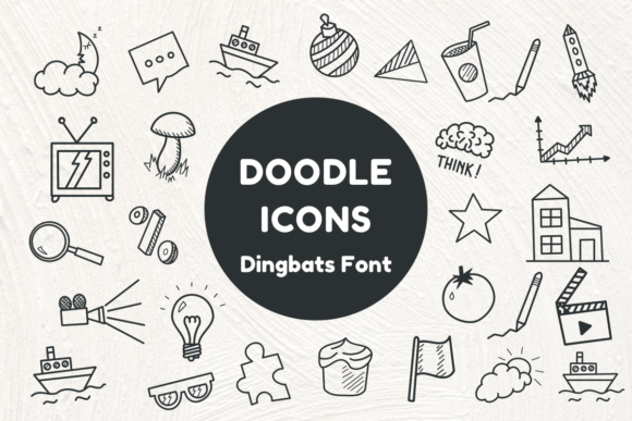 Doodle Icons: The Playful Typeface for Handmade Branding