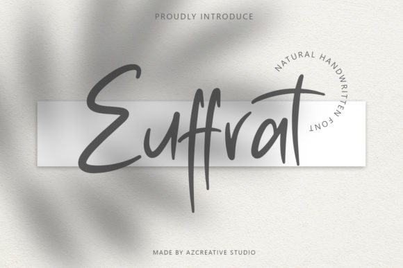 Euffrat: A Relaxed Script Handwritten Font for Editorial Design