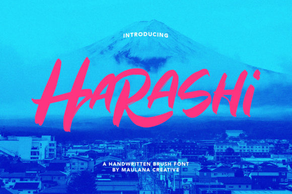 Harashi: A Brushed Script Typeface for Modern Editorial Design