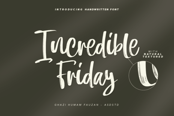 Incredible Friday: A Handwritten Font for Modern Web Design