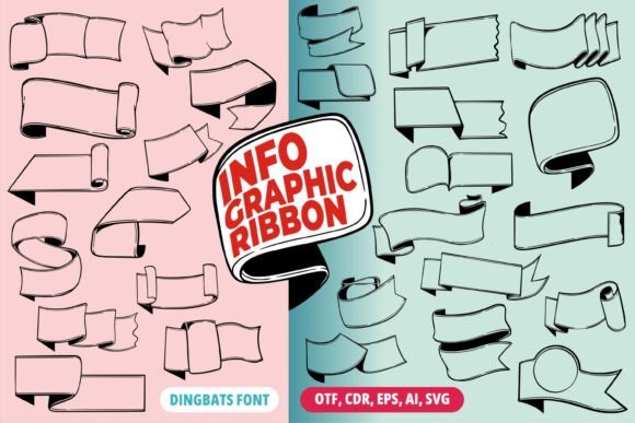 Infographic Ribbon: The Creative Font for Distinctive Branding