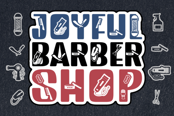 Joyful Barbershop: The Perfect Decorative Typeface for Handmade Branding
