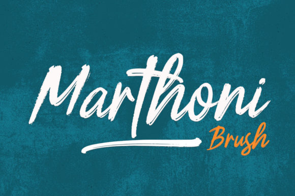 Marthoni: A Brushed Script Typeface for Modern Editorial Design