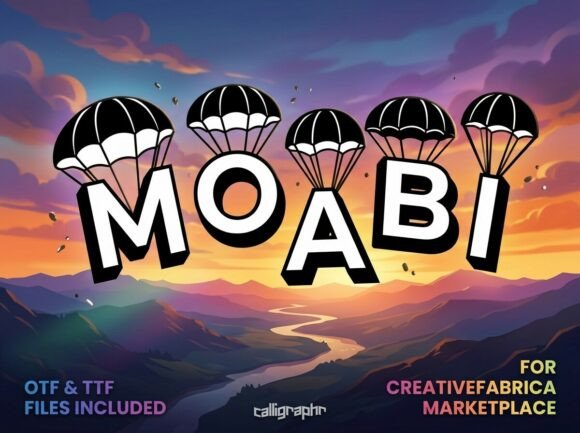 Moabi: A High-Flying Display Typeface for Bold Craft Projects