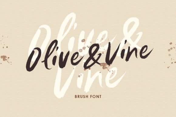 Olive Vine: A Brushed Handwritten Font for Crafters and Sellers