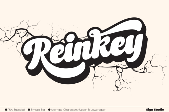 Reinkey: A Brushed Display Typeface for Polished Digital Branding