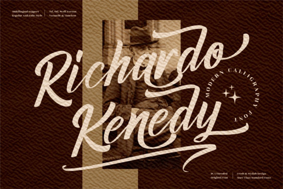 Richardo Kenedy: A Brushed Script Typeface for Premium Brand Campaigns