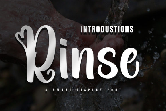 Rinse: A Brushed Script Typeface for Editorial Design