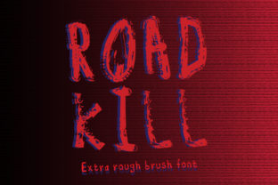 Road Kill Typeface: The Edgy Script for High-Impact Campaigns