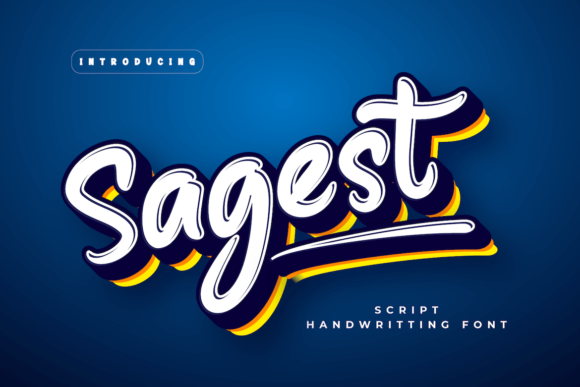 Sagest: A Handwritten Font for Editorial Design and Brand Identity