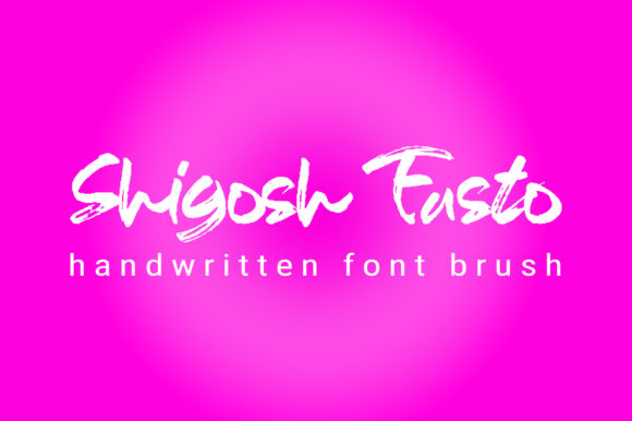 Shigosh Fasto: A Brushed Handwritten Font for Standout Branding