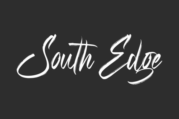 South Edge: A Brushed Handwritten Font for Editorial Design