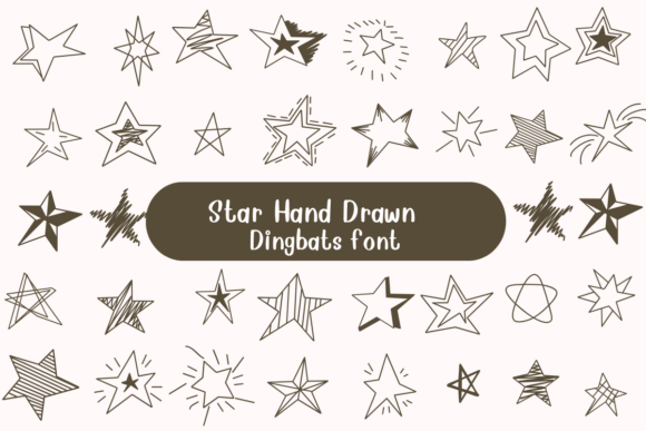Star Hand Drawn: A Whimsical Dingbats Typeface for Maker Brands