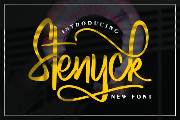 Stenyck: A Brushed Handwritten Font for Modern Web Design