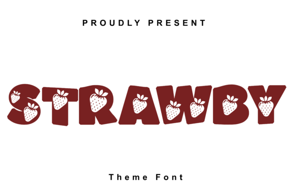 Strawby Typeface: A Whimsical Font for Playful Brand Identity