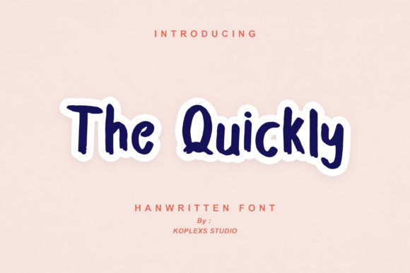 The Quickly: A Playful Script Handwritten Font for Crafters