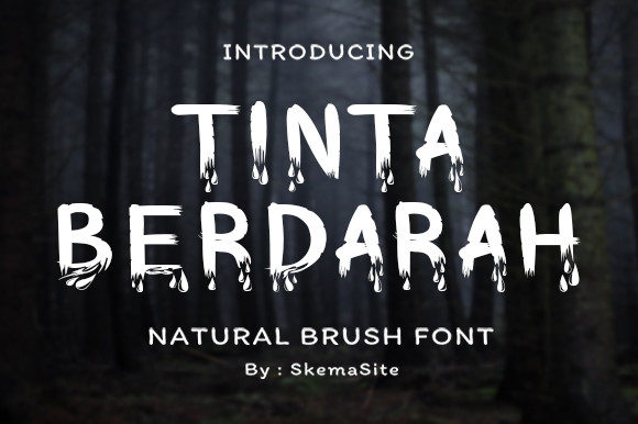 Tinta Berdarah Brushed Display Typeface Review